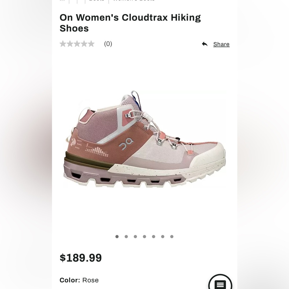 NEW ONCLOUD CLOUDTEC Hiking Boots *Two different sizes* Left 9W Right 9.5W.